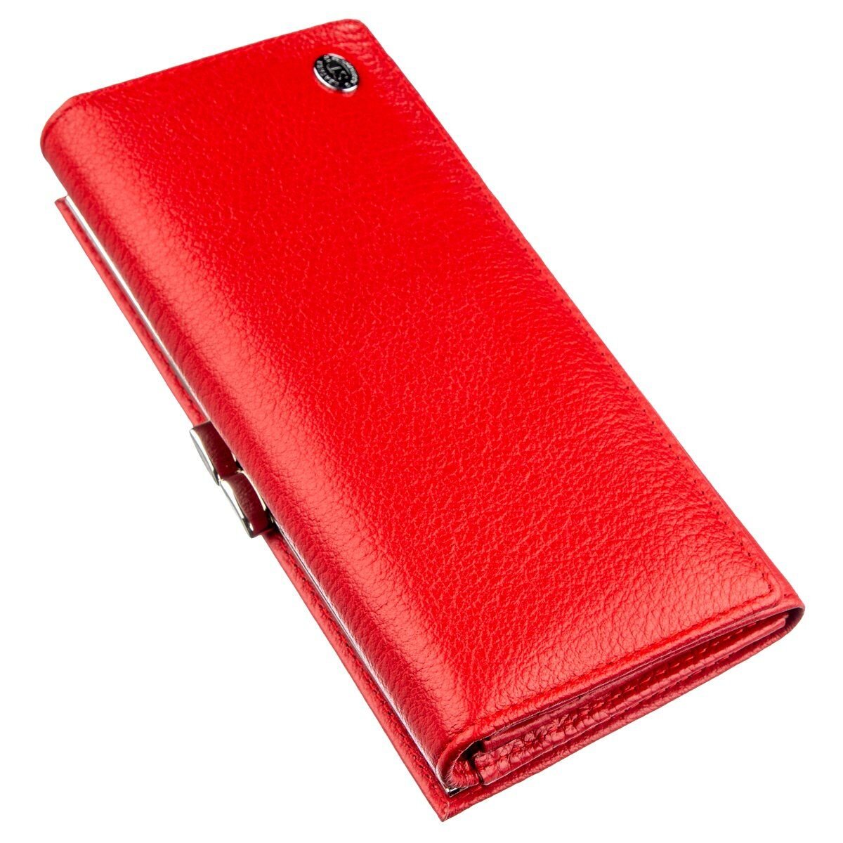 Жіночий гаманець з монетницьою на клямці ST Leather Червоний