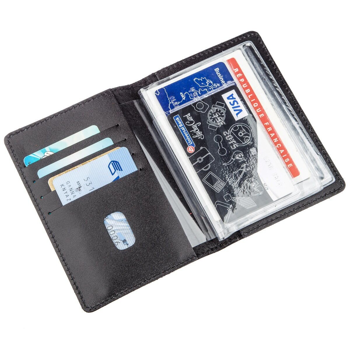 Большая обложка на водительские документы SHVIGEL Черная