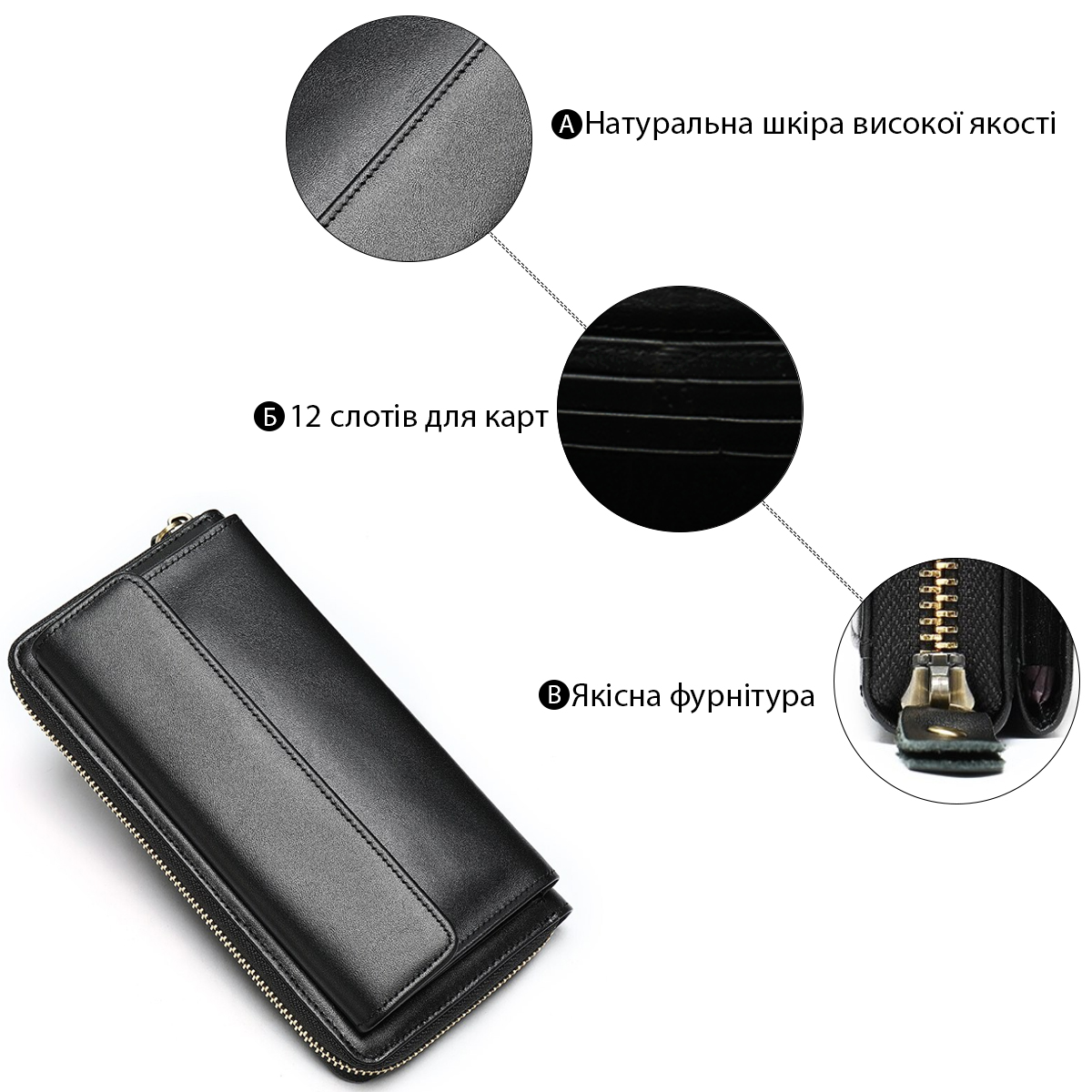 Клатч-барсетка Vintage Черный