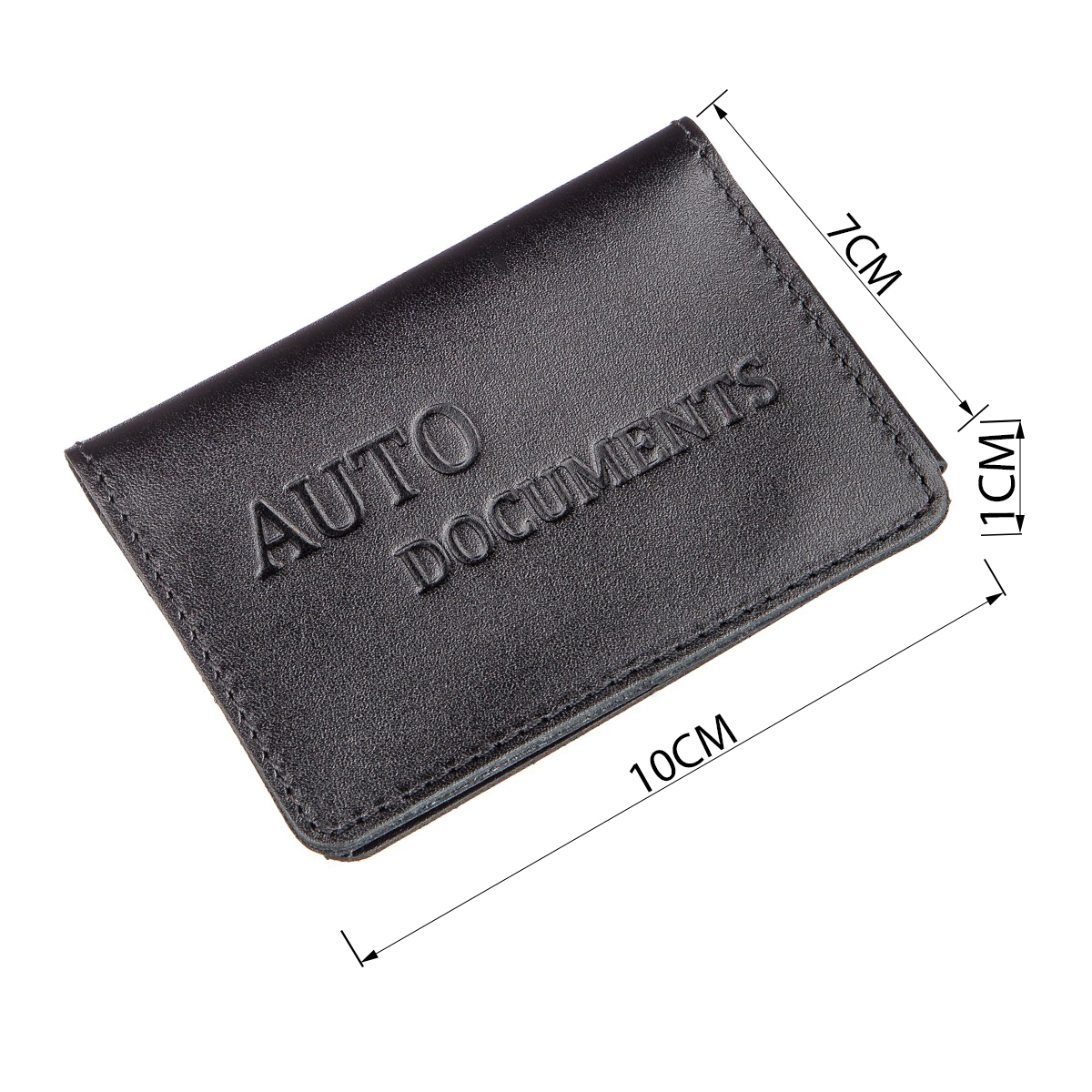 Обкладинка для авто документів на слота шкіряна Shvigel Чорна