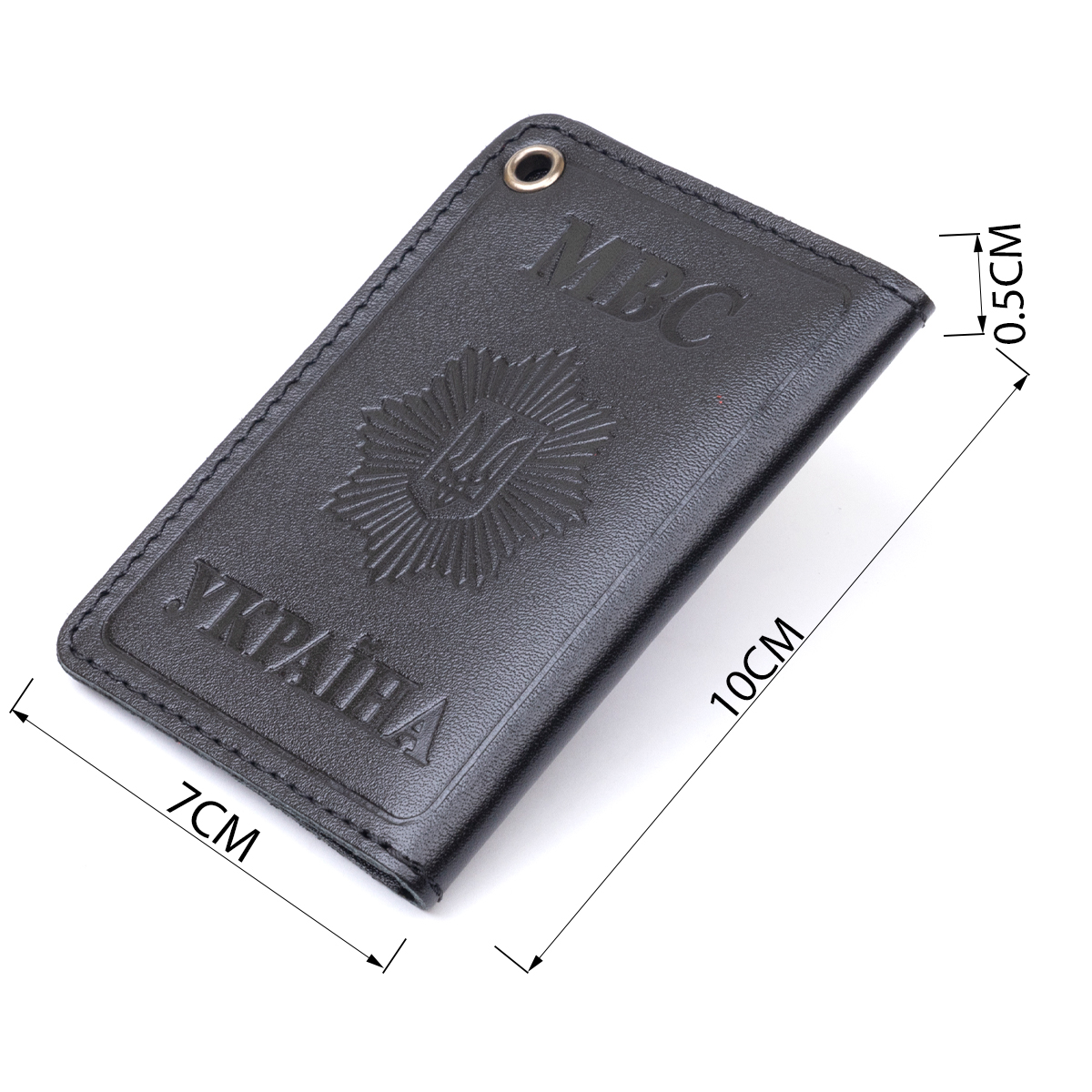 Компактна обкладинка на документи МВС України SHVIGEL Чорна