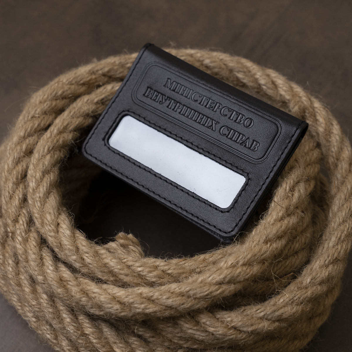 Компактна обкладинка на документи МВС України SHVIGEL Чорна