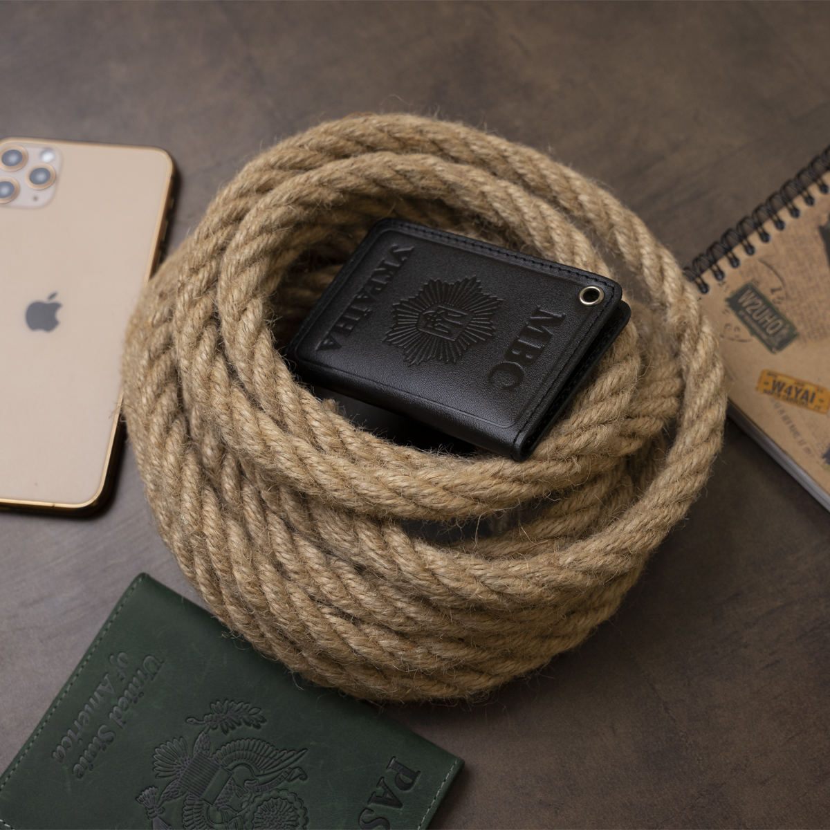 Компактна обкладинка на документи МВС України SHVIGEL Чорна