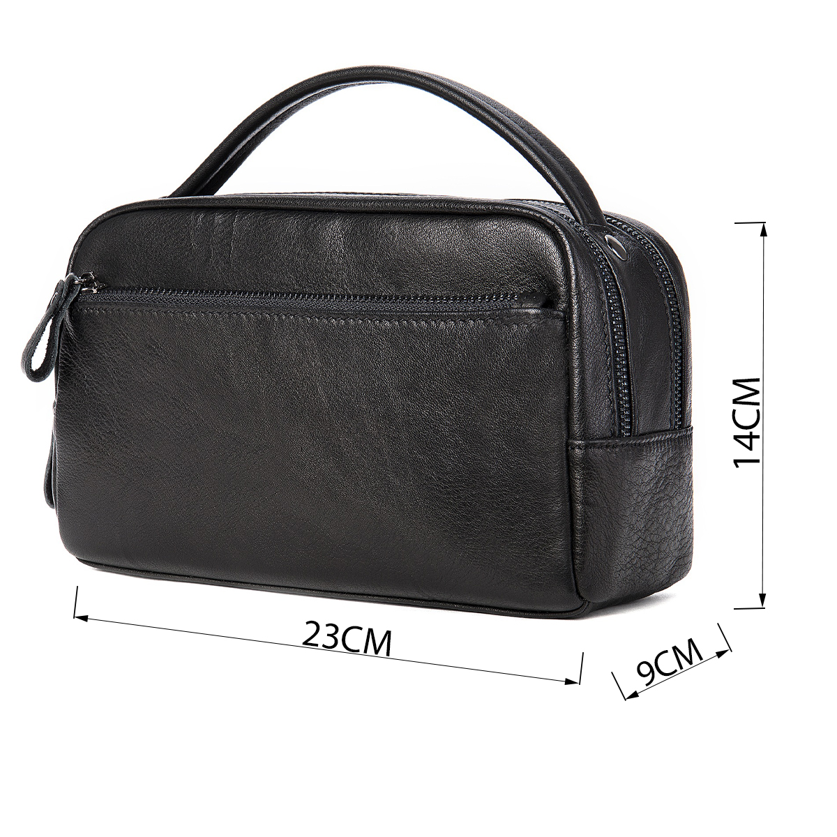 Барсетка чоловіча шкіряна Vintage Чорна