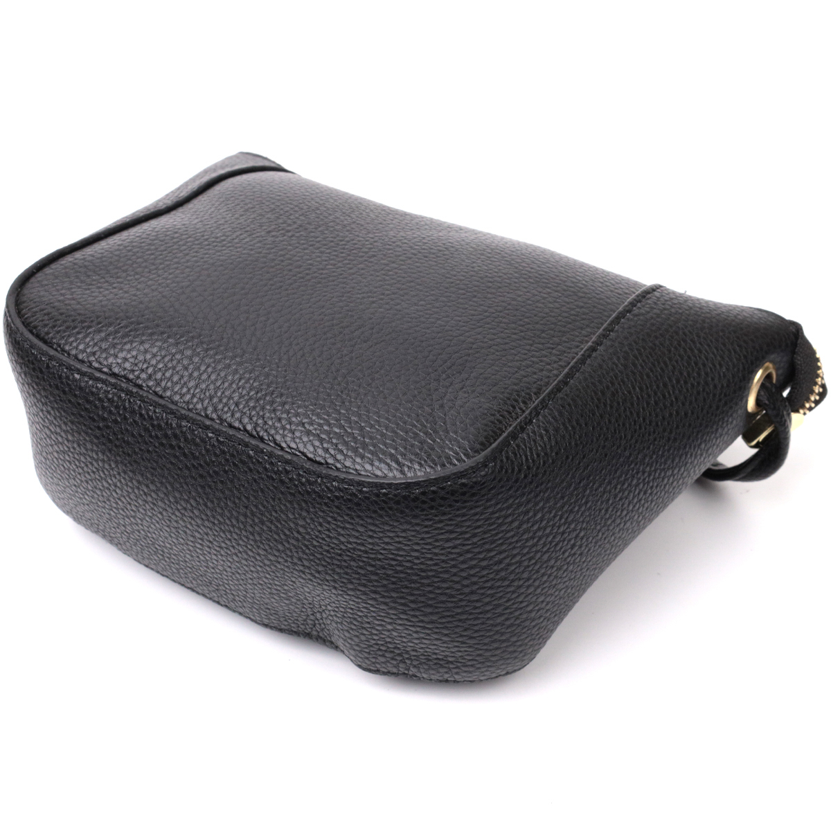 Маленькая сумка через плечо из натуральной кожи Vintage Черный