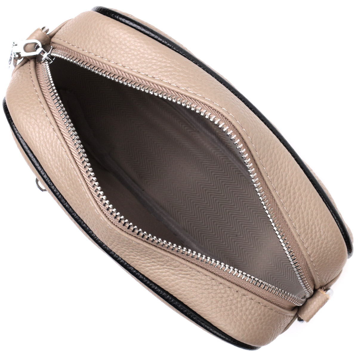 Жіноча вечірня сумка на ланцюжці з натуральної шкіри Vintage Бежева