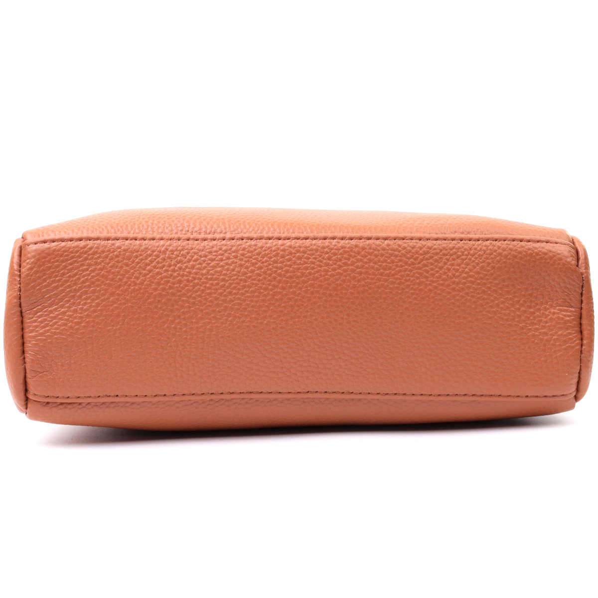 Вместительная сумка для женщин с карманами из натуральной кожи Vintage Коричневая