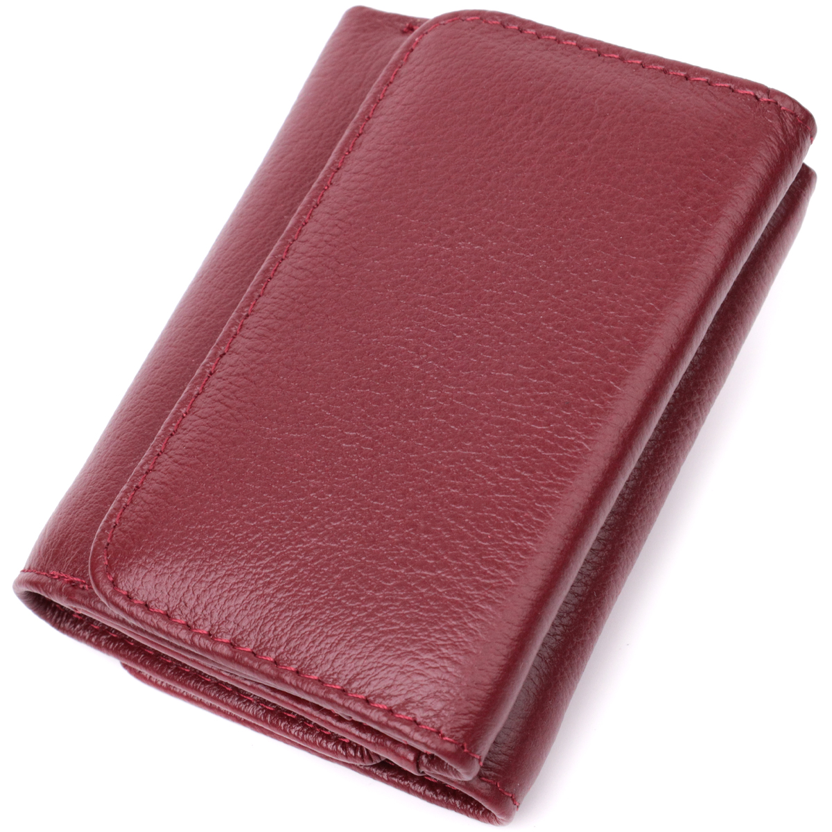 Шкіряний цікавий гаманець для жінок ST Leather Бордовий