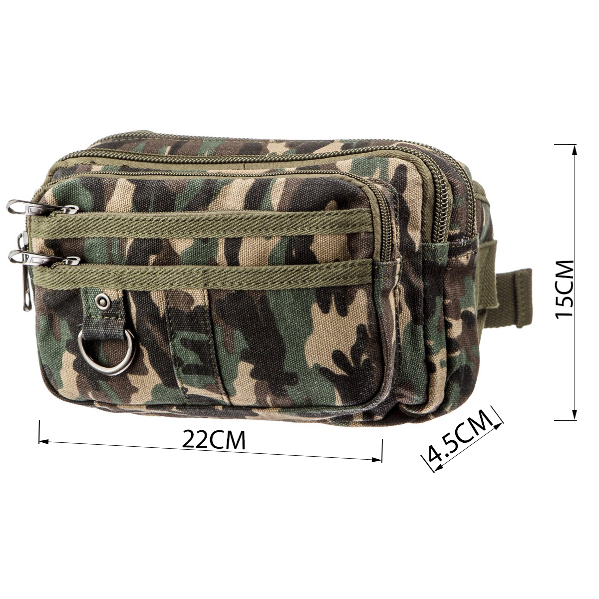 Бананка текстильна на пояс Vintage Мілітарі