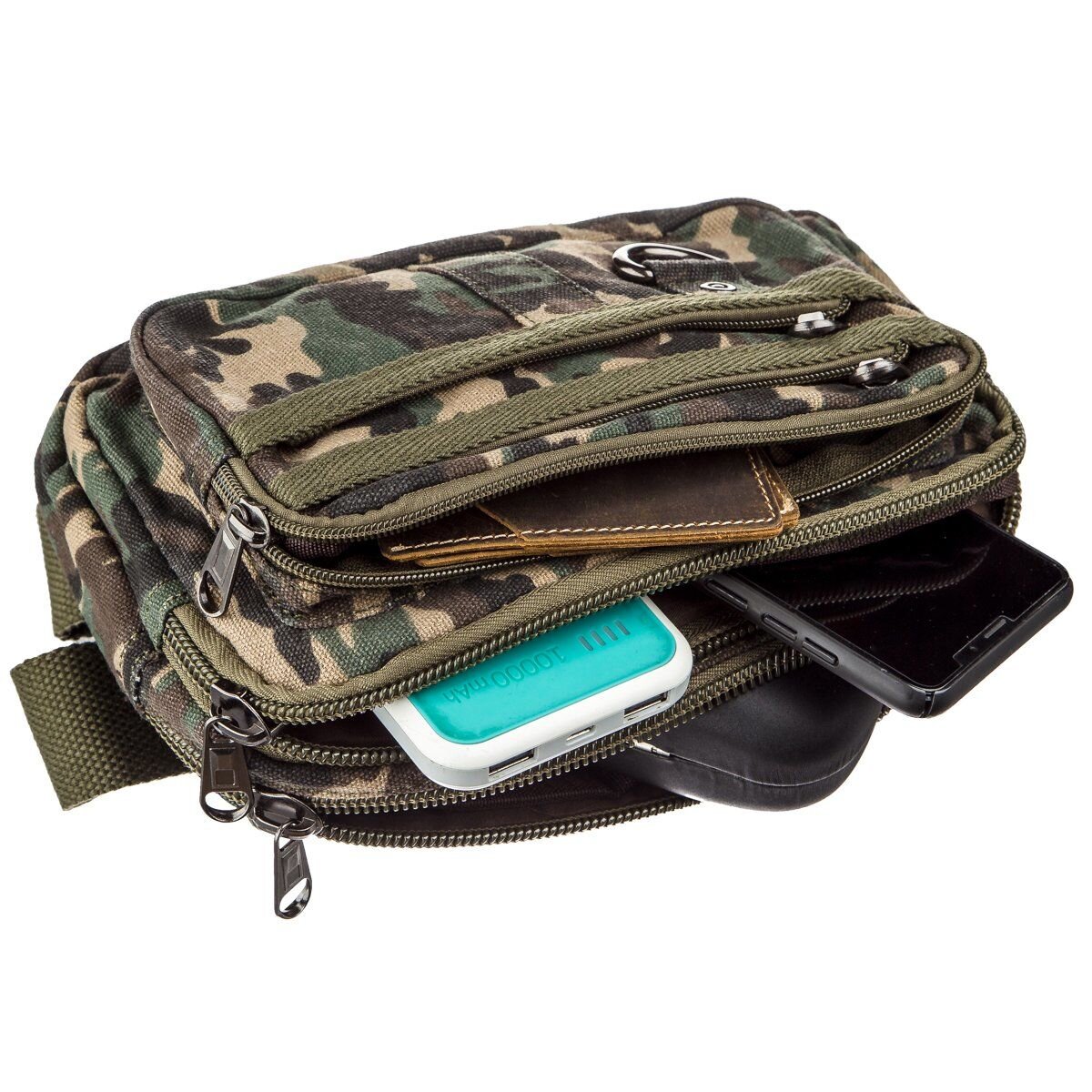 Бананка текстильна на пояс Vintage Мілітарі