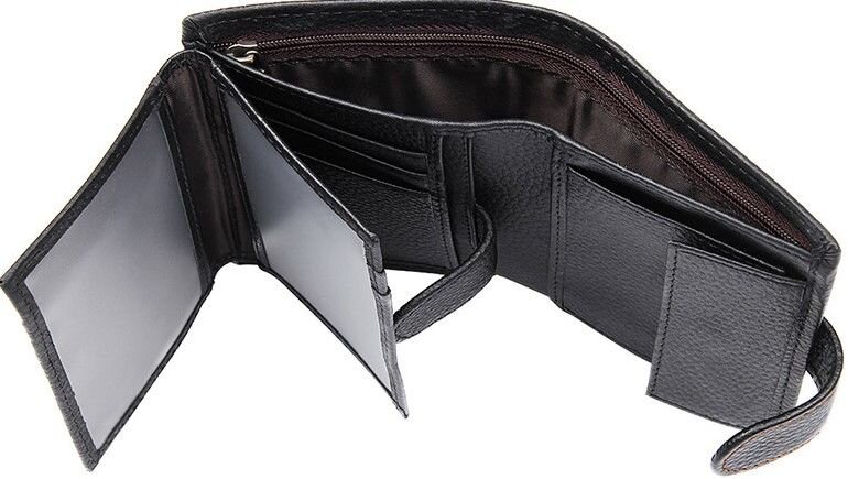 Гаманець чоловічий Vintage шкіряний Чорний