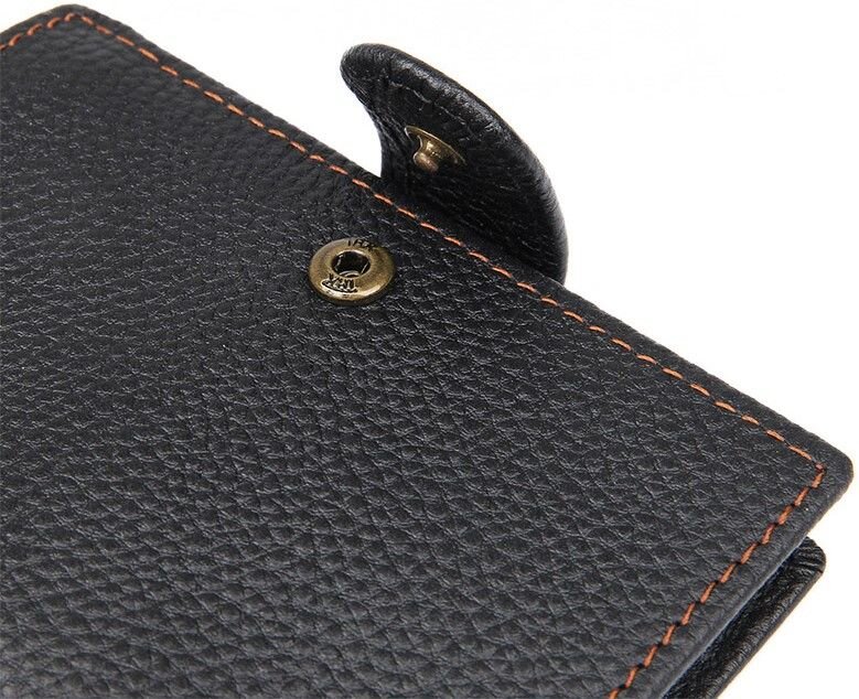 Гаманець чоловічий Vintage шкіряний Чорний