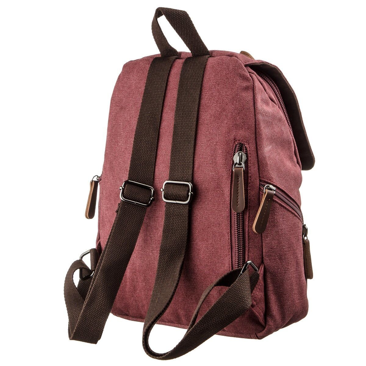Компактний жіночий текстильний рюкзак Vintage Малиновий