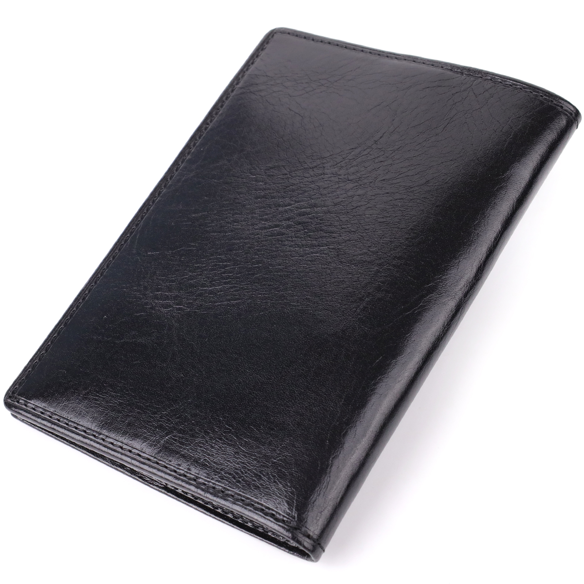 Красива обкладинка на паспорт із глянсової натуральної шкіри Tony Perotti _ ( nero) Чорний