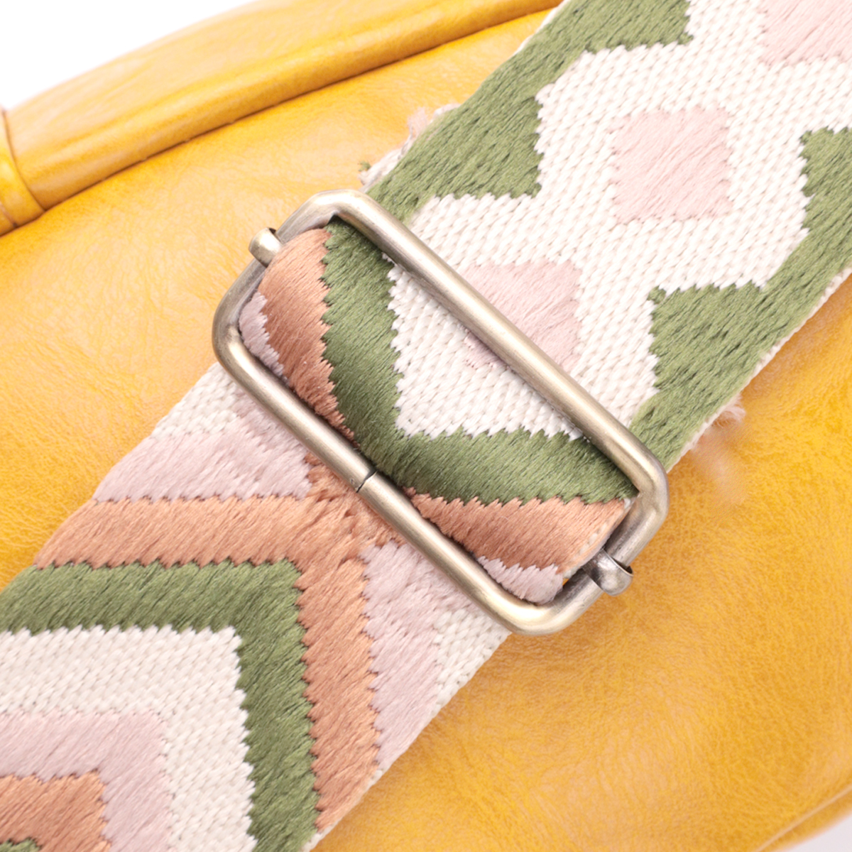Удобная женская слинг сумка через плечо из экокожи Vintage sale_ Желтый
