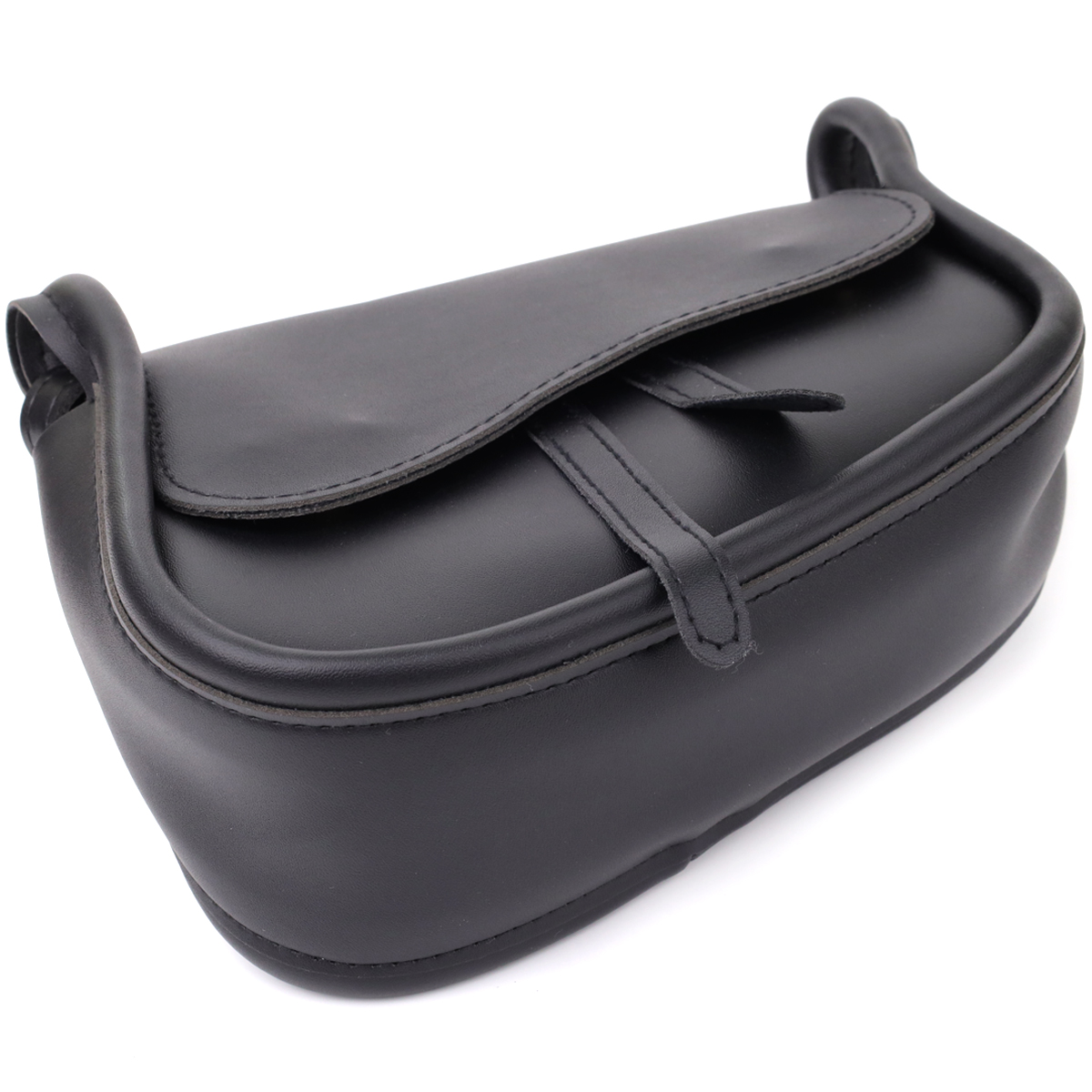 Женская сумка седло из качественной экокожи Vintage sale_ Черный