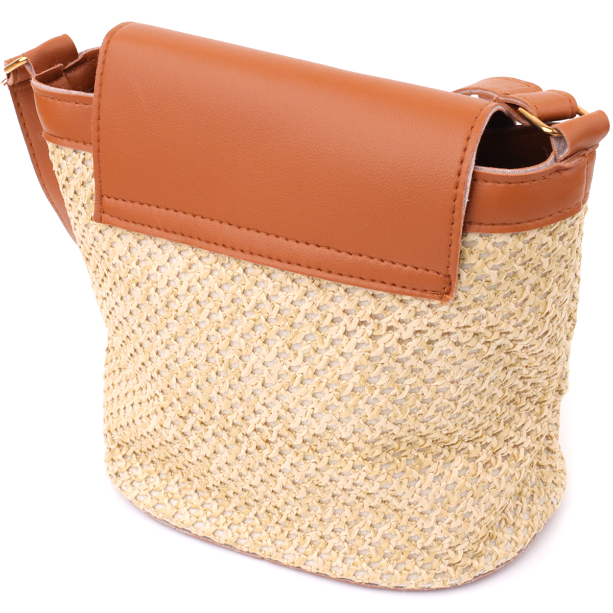 Літня сумка з якісного текстилю Vintage sale_ Коричневий