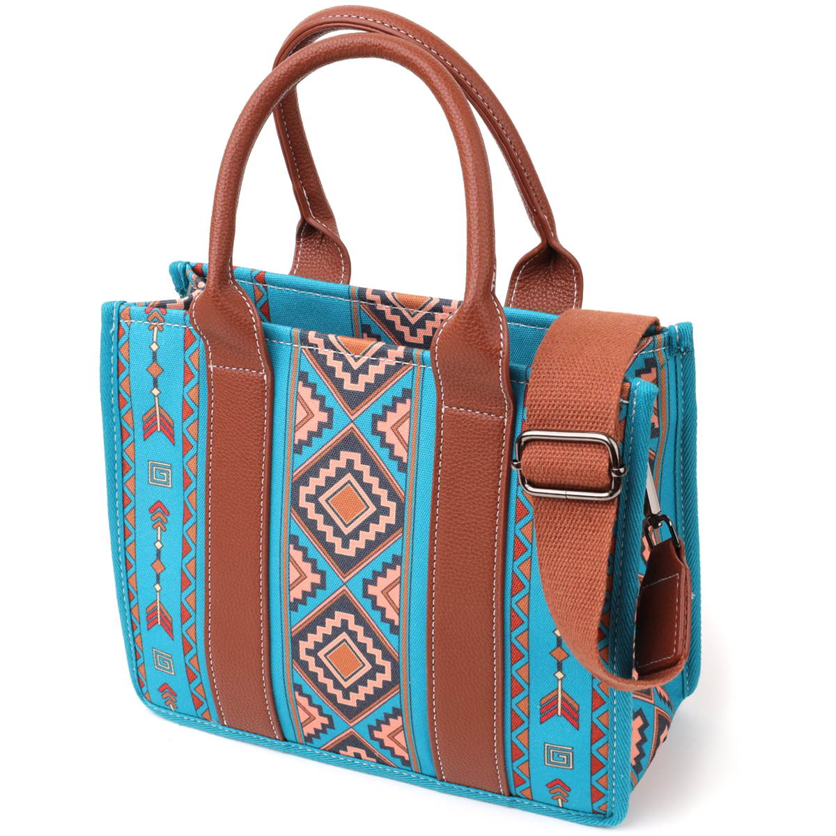 Красочная женская сумка из текстиля Vintage sale_ Разноцветный