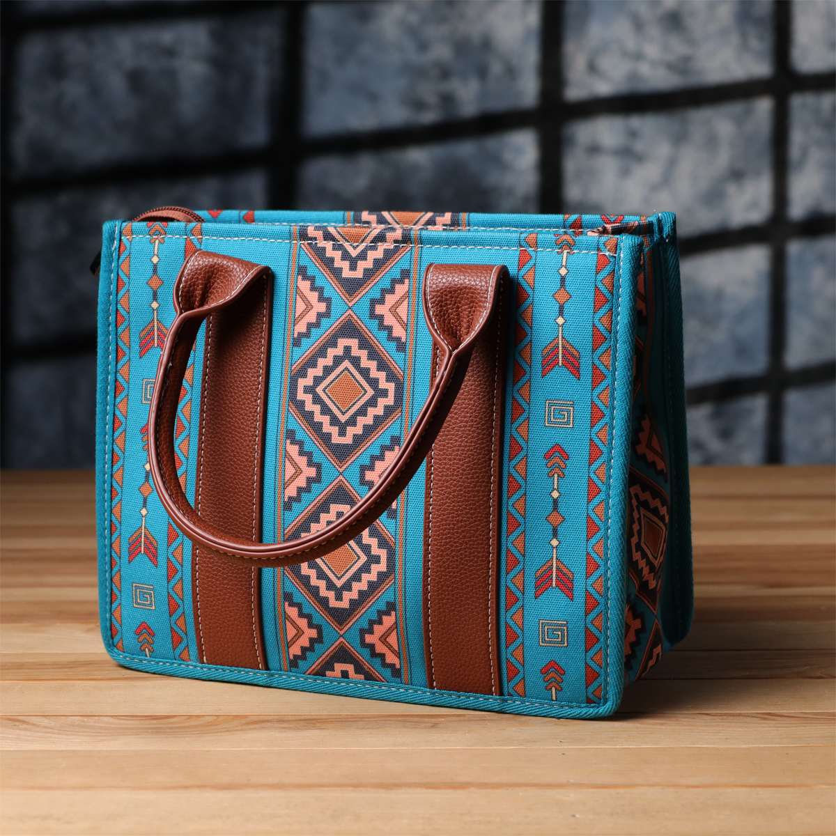 Красочная женская сумка из текстиля Vintage sale_ Разноцветный