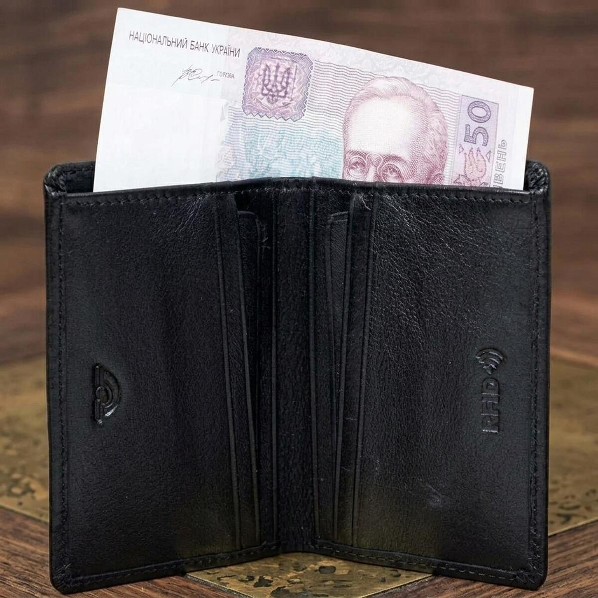 Женский кошелек из натуральной кожи Tony Perotti Newcontatto +rfid nero () Черный