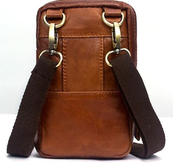 Сумка маленька чоловіча шкіряна Vintage Руда