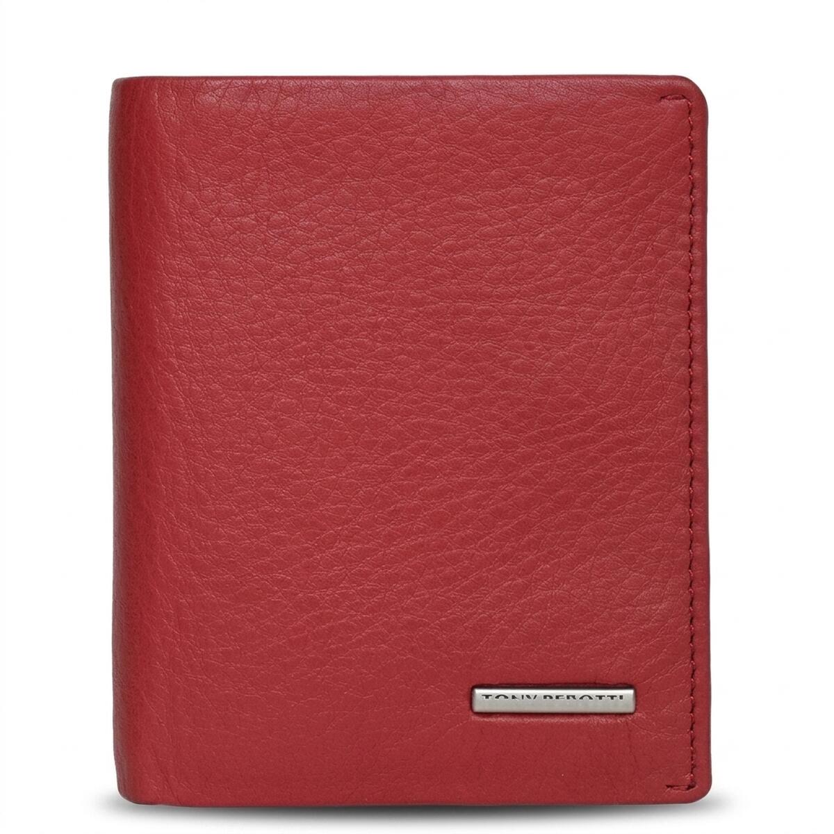 Женский кошелек Tony Perotti из зернистой кожи New Contatto rosso () Красный