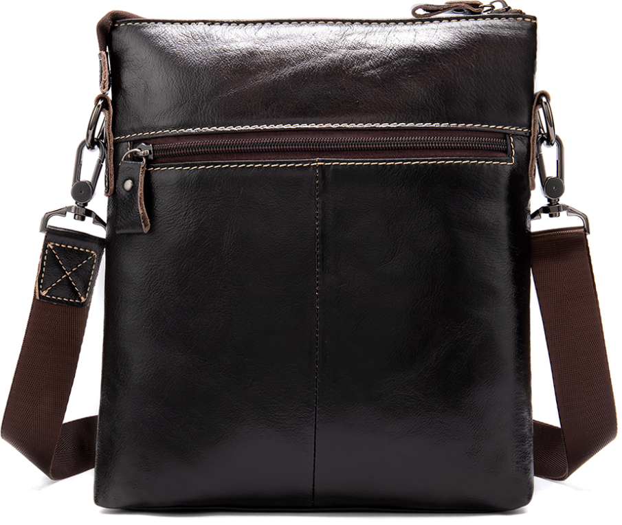 Сумка мужская из кожи Vintage Коричневая