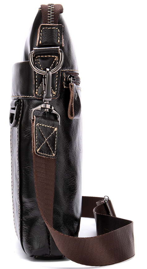 Сумка мужская из кожи Vintage Коричневая