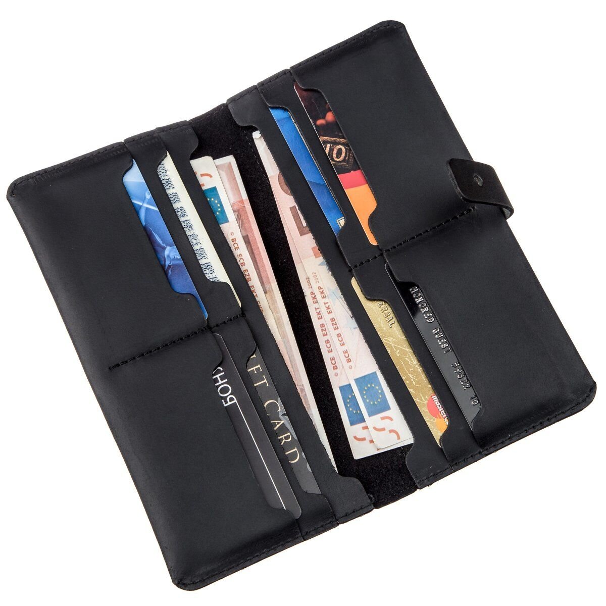 Гаманець чоловічий з вінтажної шкіри SHVIGEL Чорний