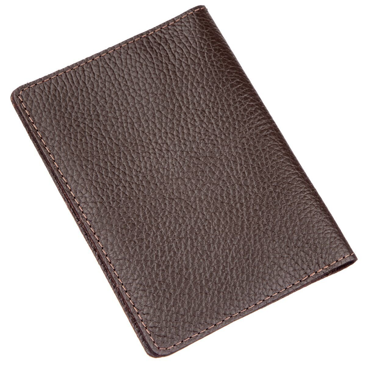 Гаманець-обкладинка для паспорта Shvigel шкіряна Коричнева