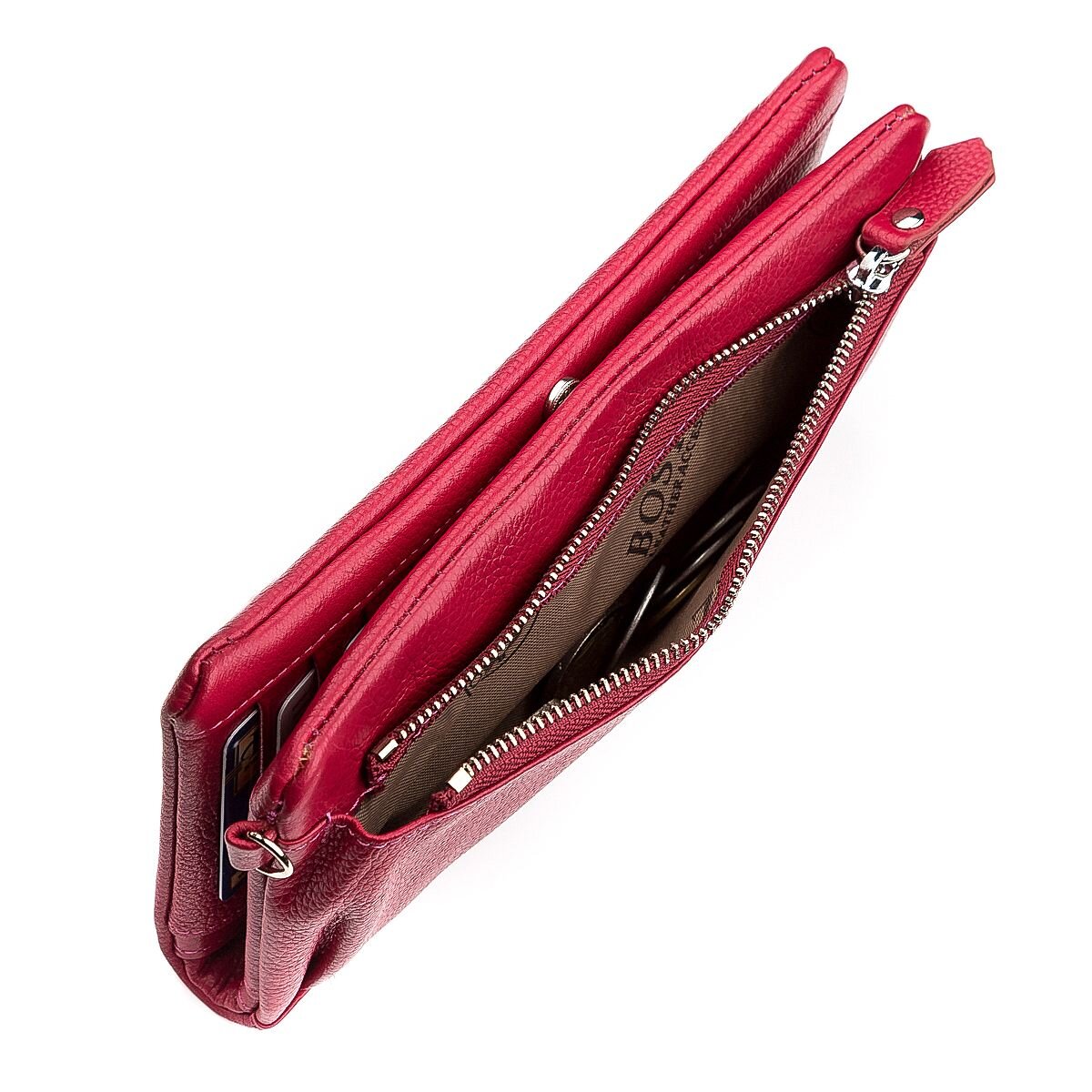 Кошелек женский Boston (B) кожа Бордовый