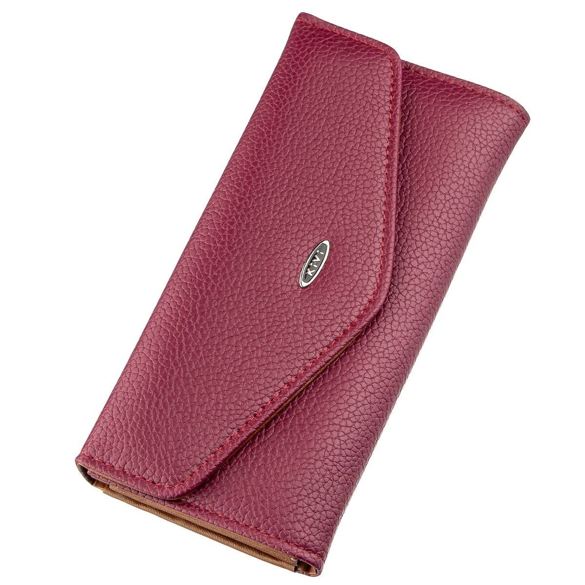 Кошелек женский из экокожи флотар KIVI Малиновый