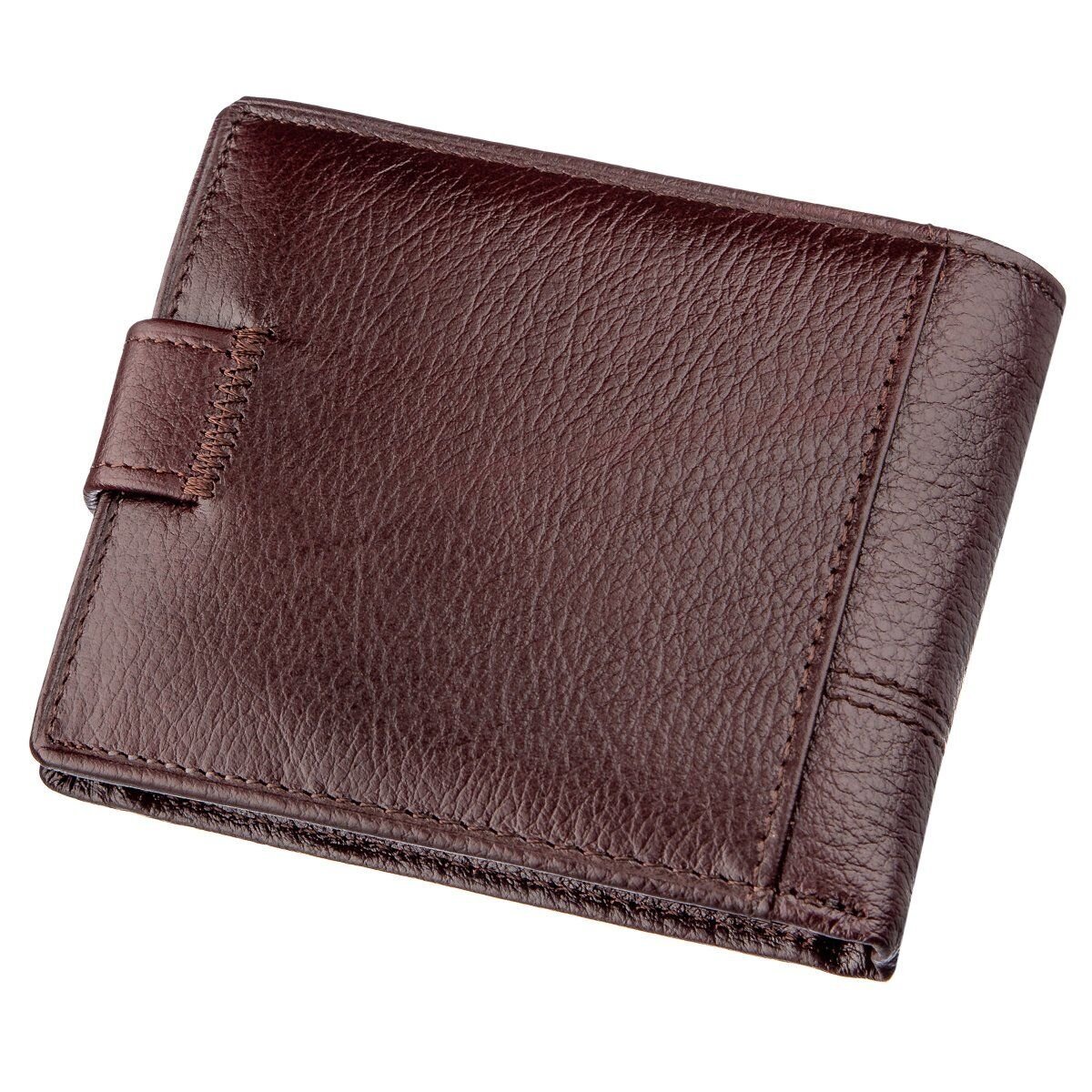 Гаманець чоловічий зі вбудованої Візитниці шкіряні TAILIAN Коричневий