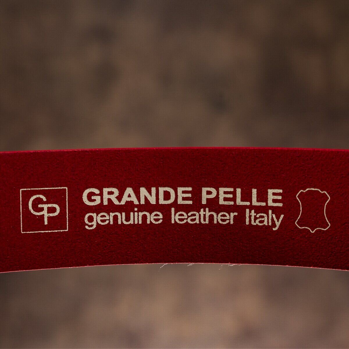 Ремінь жіночий шкіряний GRANDE PELLE Червоний