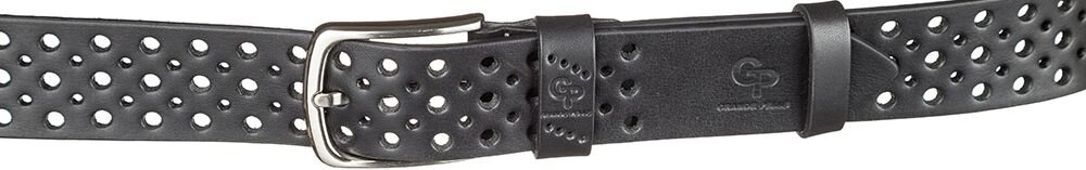 Ремінь чоловічий Grande Pelle джинсовий Чорний