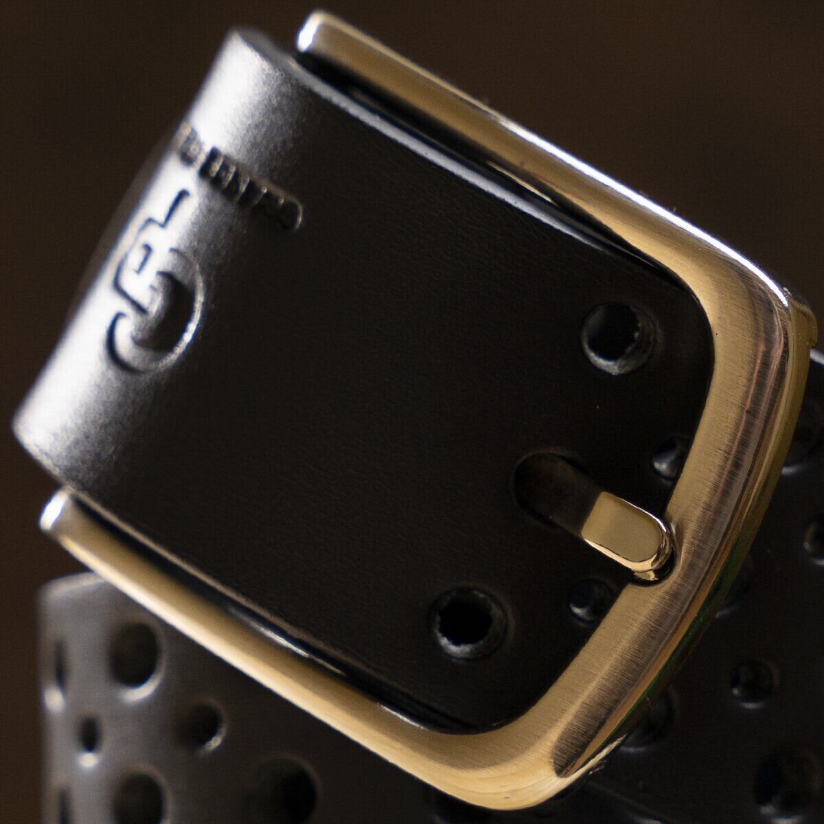 Ремінь чоловічий Grande Pelle джинсовий Чорний