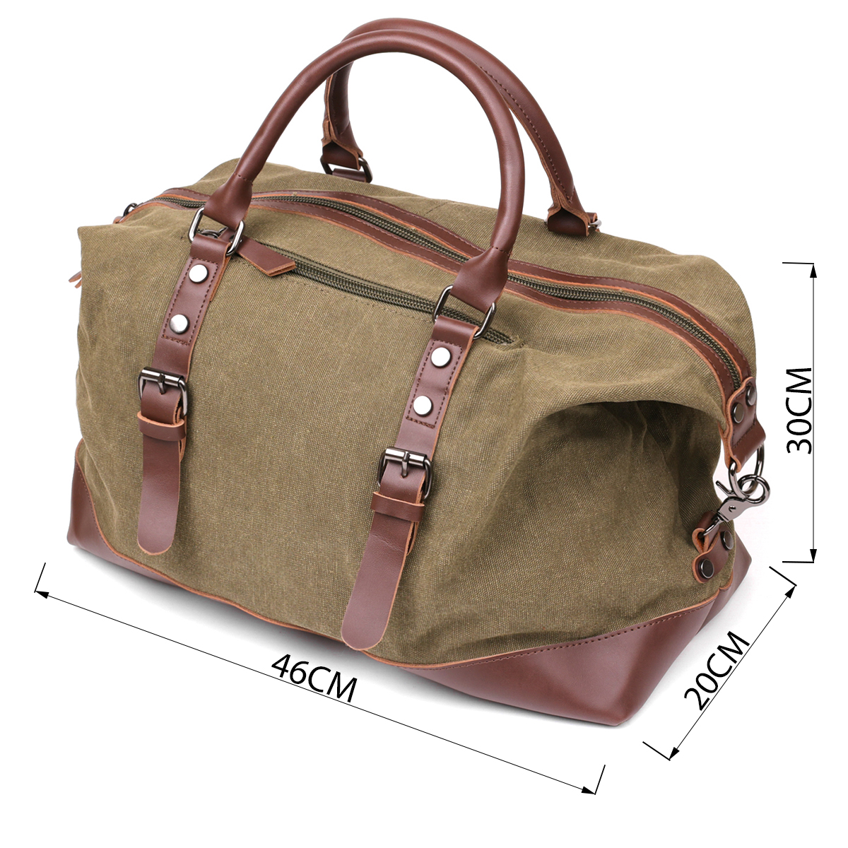 Дорожня сумка текстильна Vintage Зелена