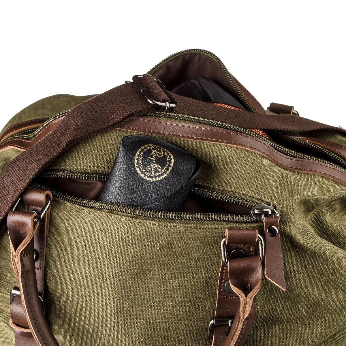 Дорожня сумка текстильна Vintage Зелена