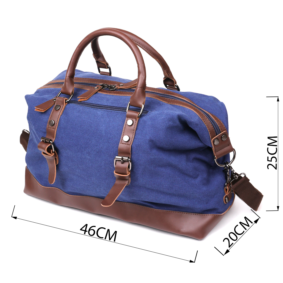 Дорожня сумка текстильна середня Vintage Синя