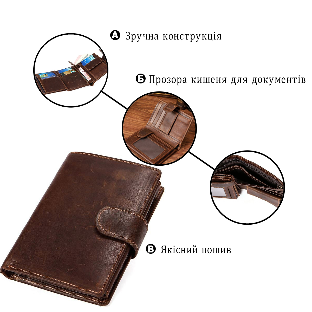 Гаманець універсальний Vintage Коричневий