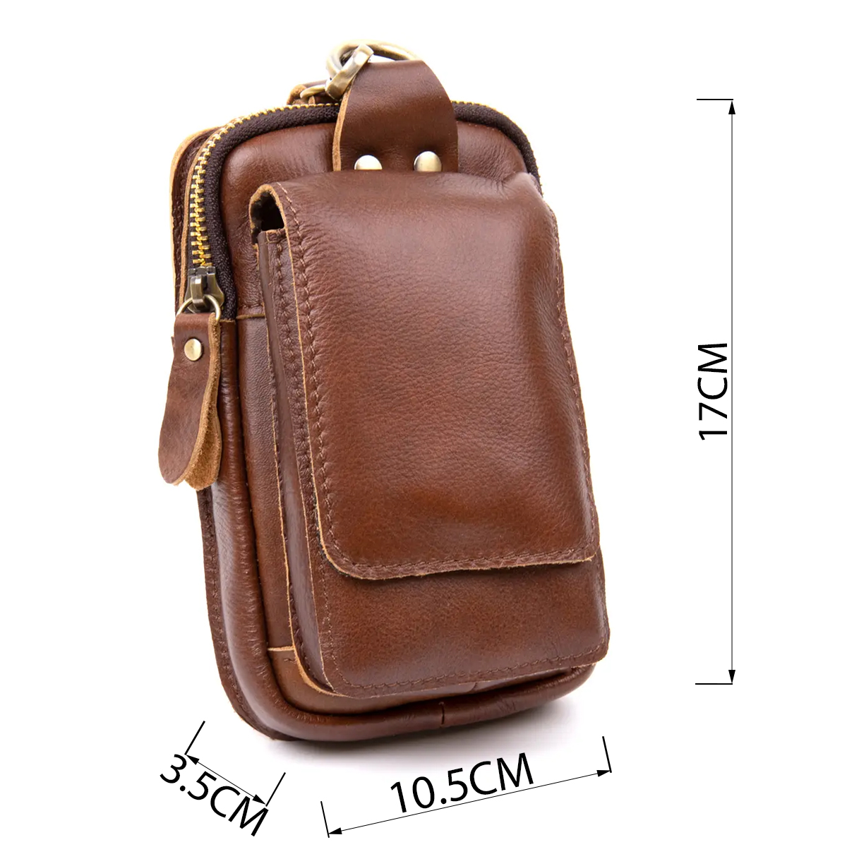 Барсетка поясна чоловіча Vintage Коричнева