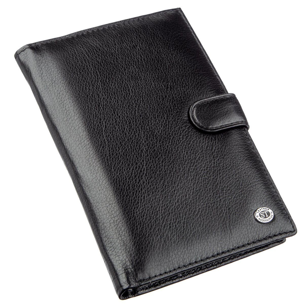 Кошелек-визитница для мужчин ST Leather Черный