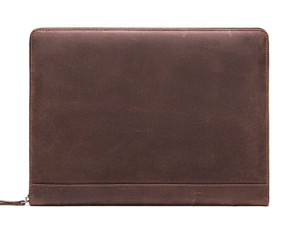 Мужская папка органайзер для документов матовая Vintage Коричневая