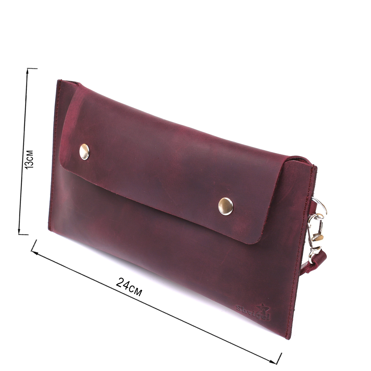 Вінтажна жіноча тревел-косметичка Shvigel Бордовий