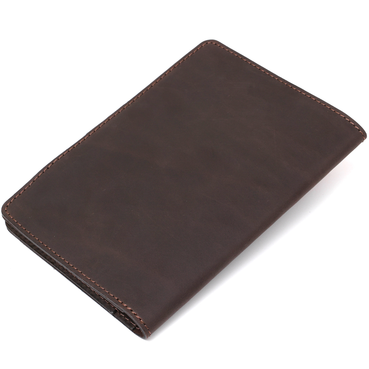 Вінтажний матовий шкіряний тревел-кейс Shvigel Коричневий