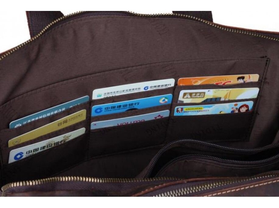 Сумка Vintage з вінтажної шкіри Коричнева