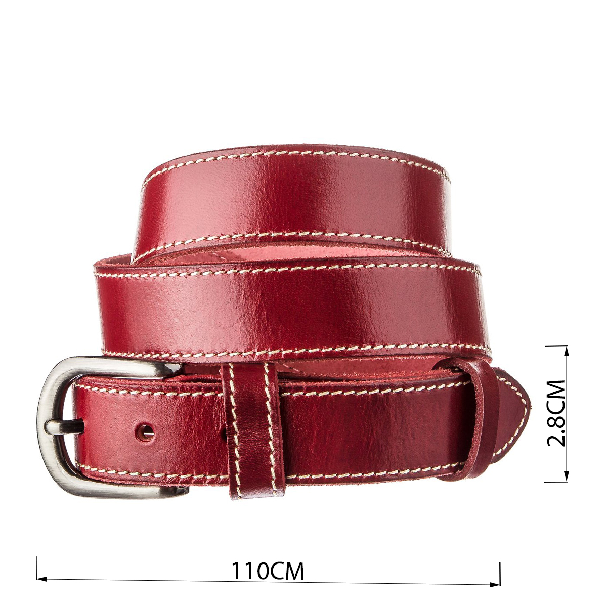 Ремінь жіночий Vintage Бордовий