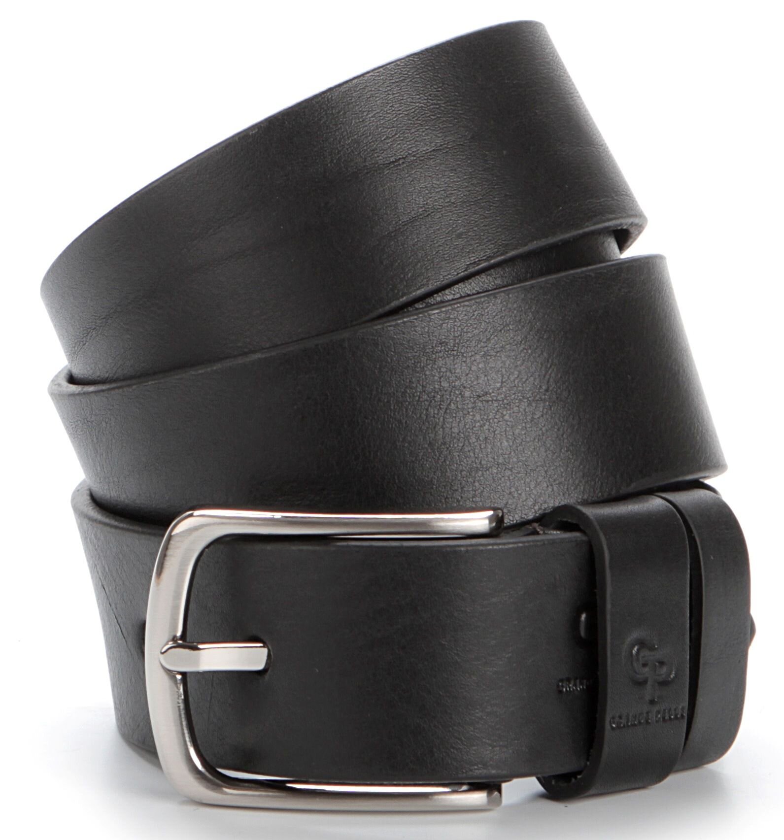 Ремень мужской GRANDE PELLE джинсовый Черный