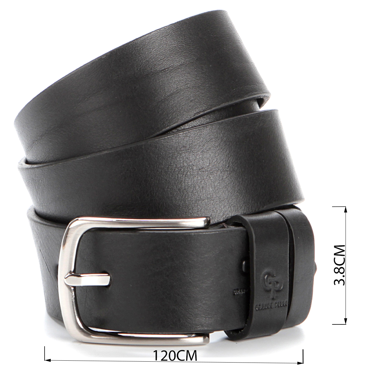 Ремень мужской GRANDE PELLE джинсовый Черный