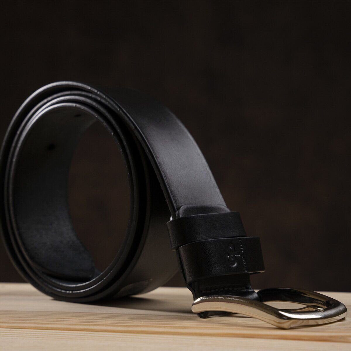 Ремень мужской GRANDE PELLE джинсовый Черный